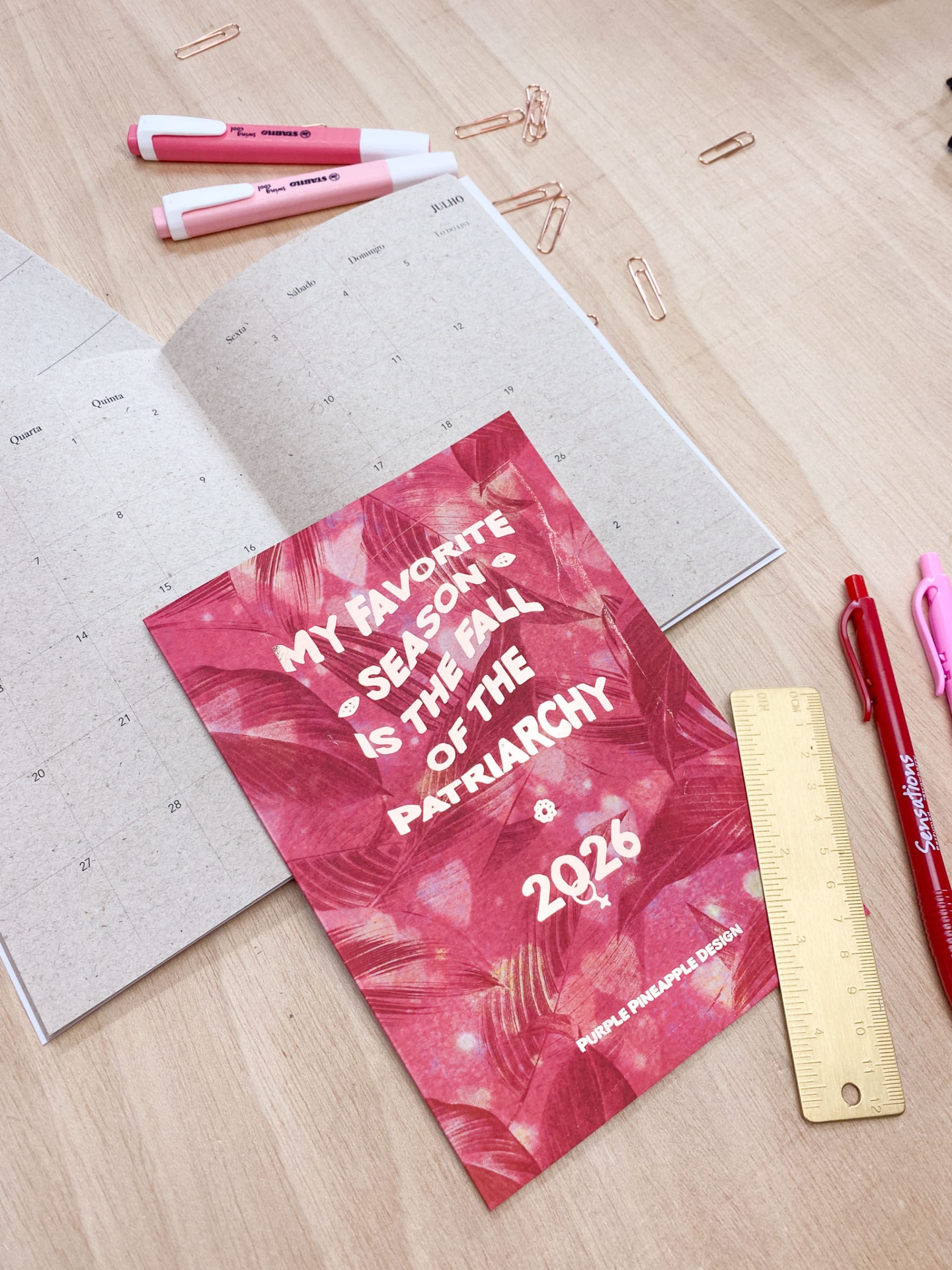 Agenda Mensal 2026 🍂 My Favorite Season