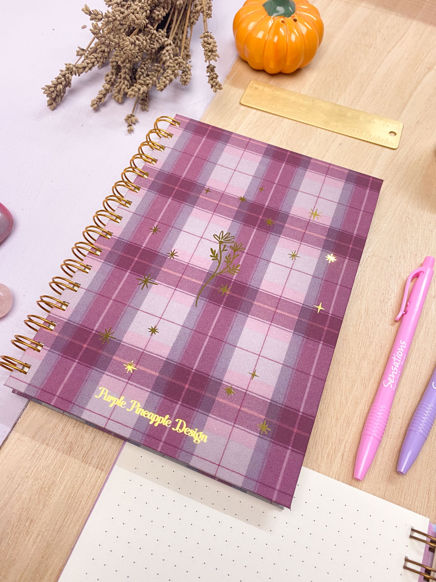 Tartan de Outono 💜📖  Bullet journal