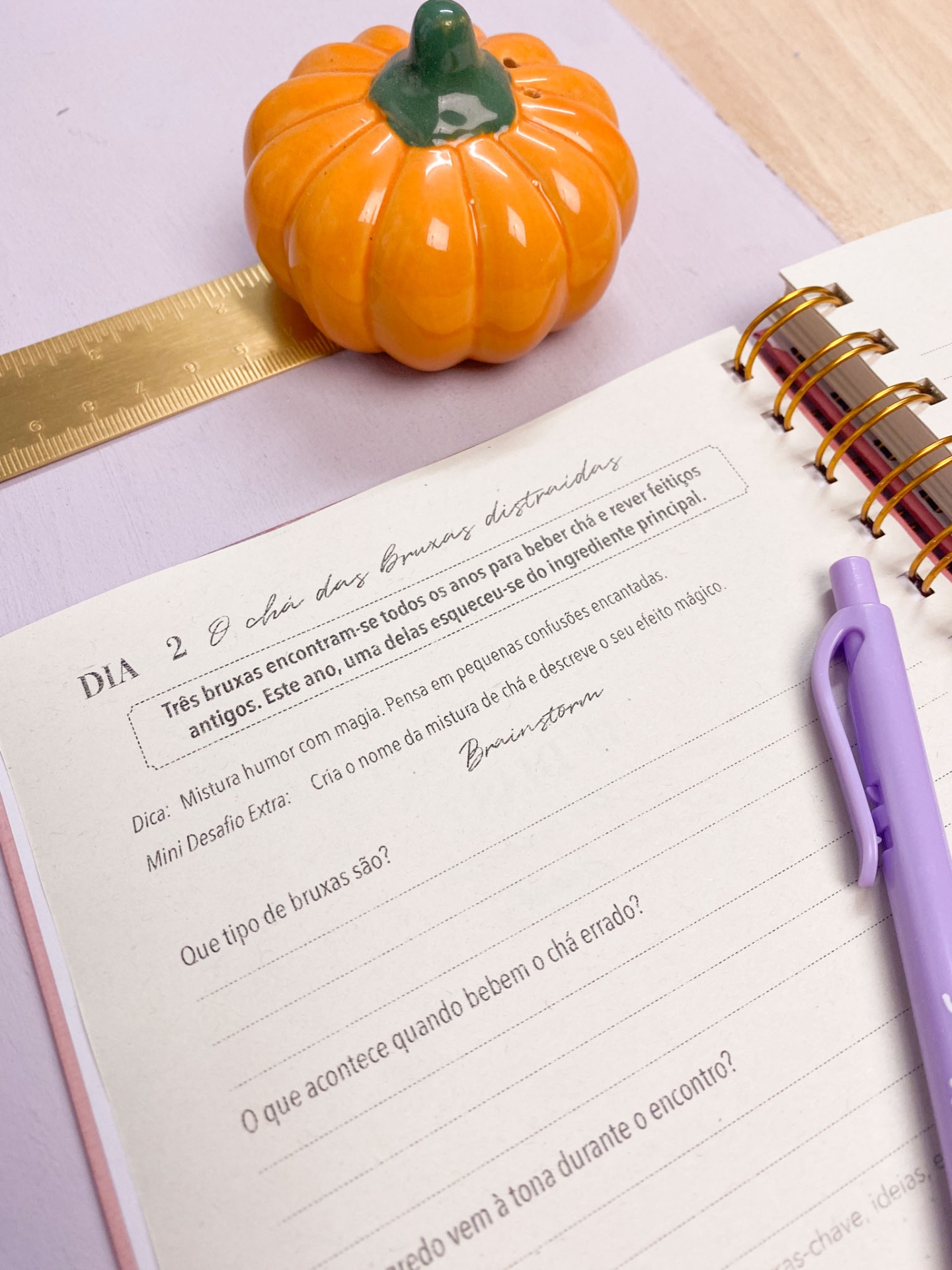 Caderno de escrita criativa 🎃 Versão Spooky 🦇