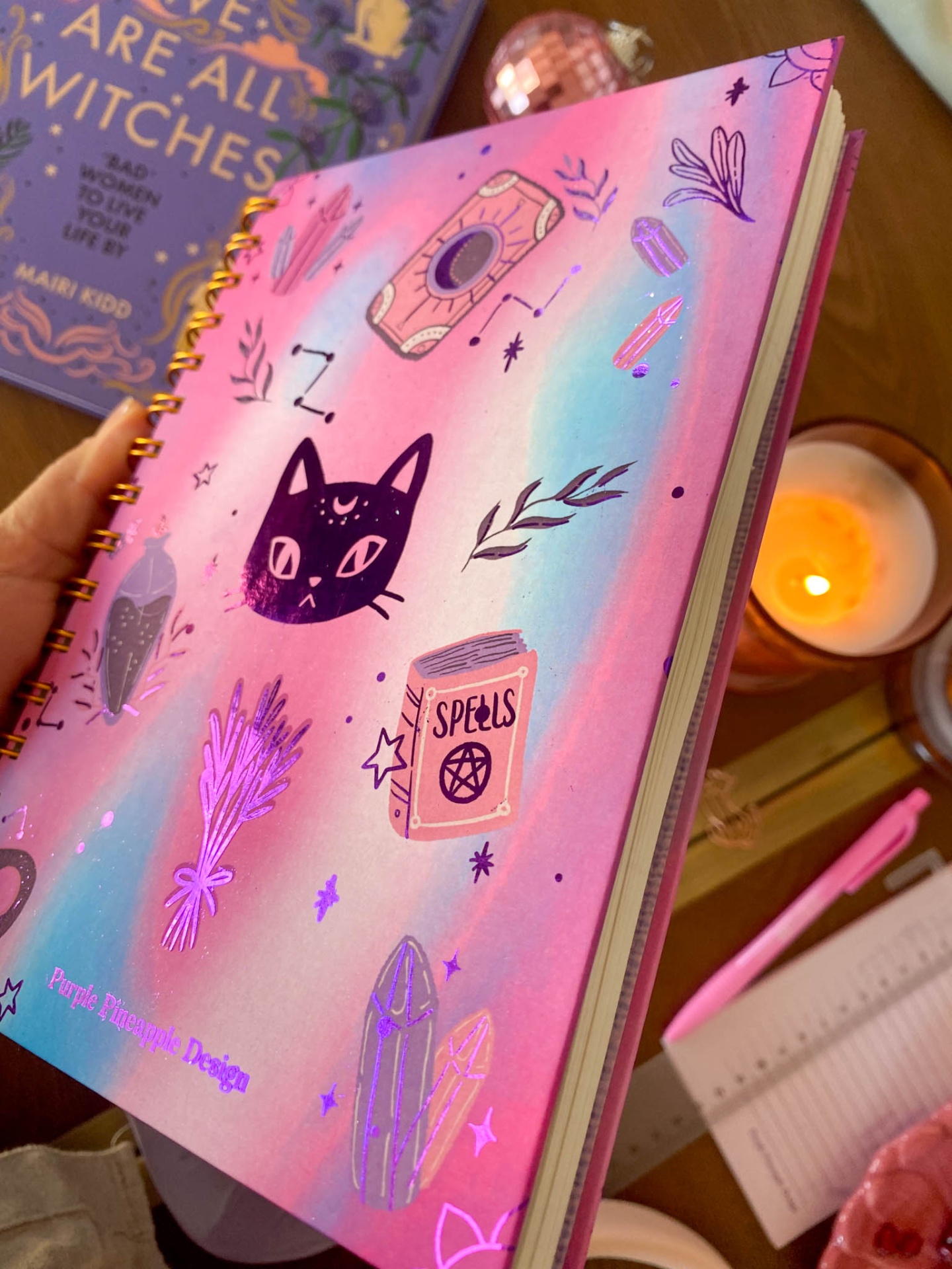 Cat Spell 💜🐈‍⬛  Bullet journal