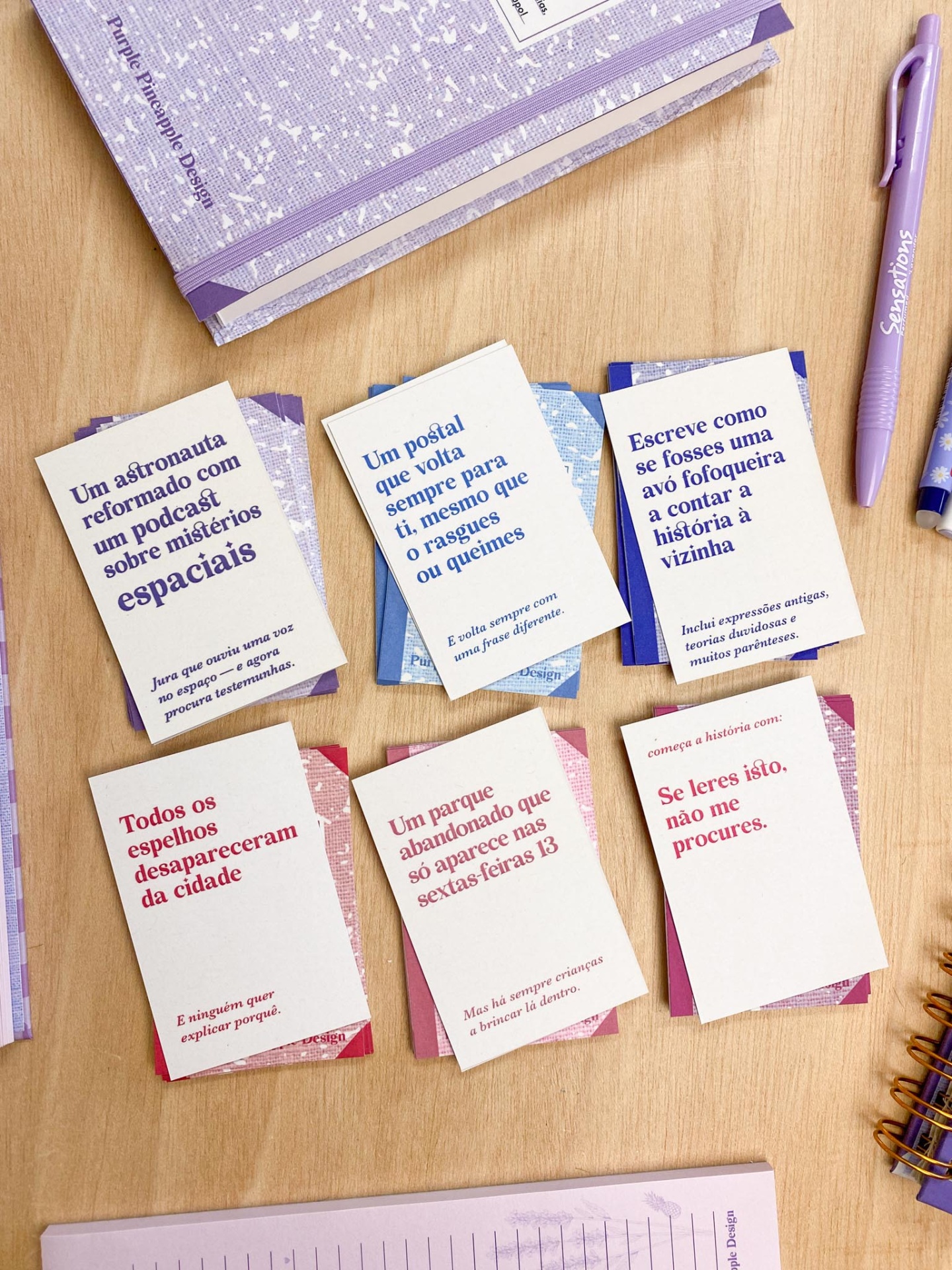 Baralho de escrita criativa - 60 cartas para desbloquear ideias