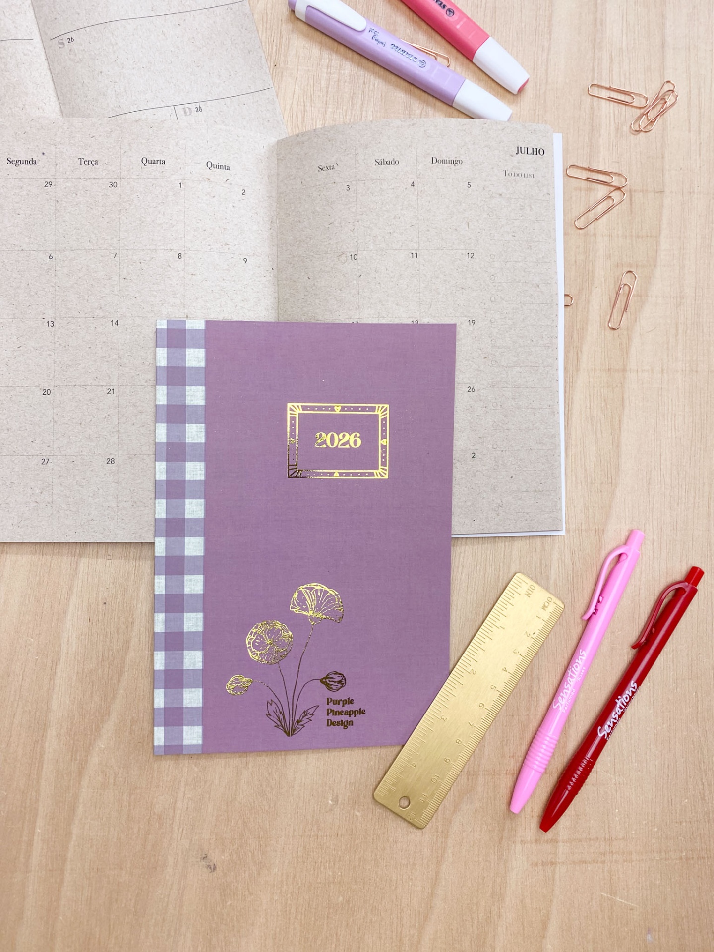 Agenda Mensal 2026 💜 Vichy Malva
