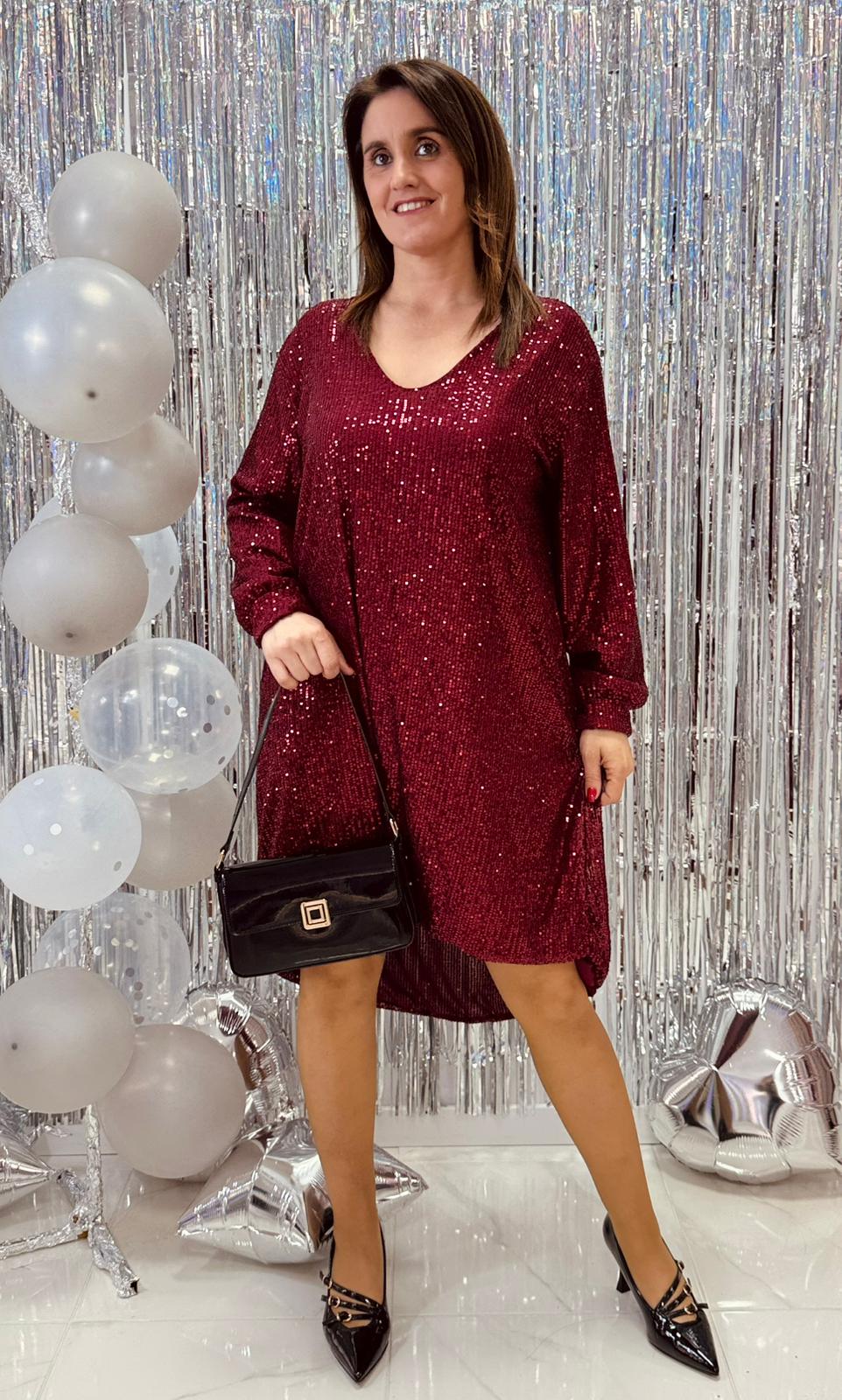 Vestido Meili c/ Laço Lantejoula Vestido Meili c/ Laço Lantejoula