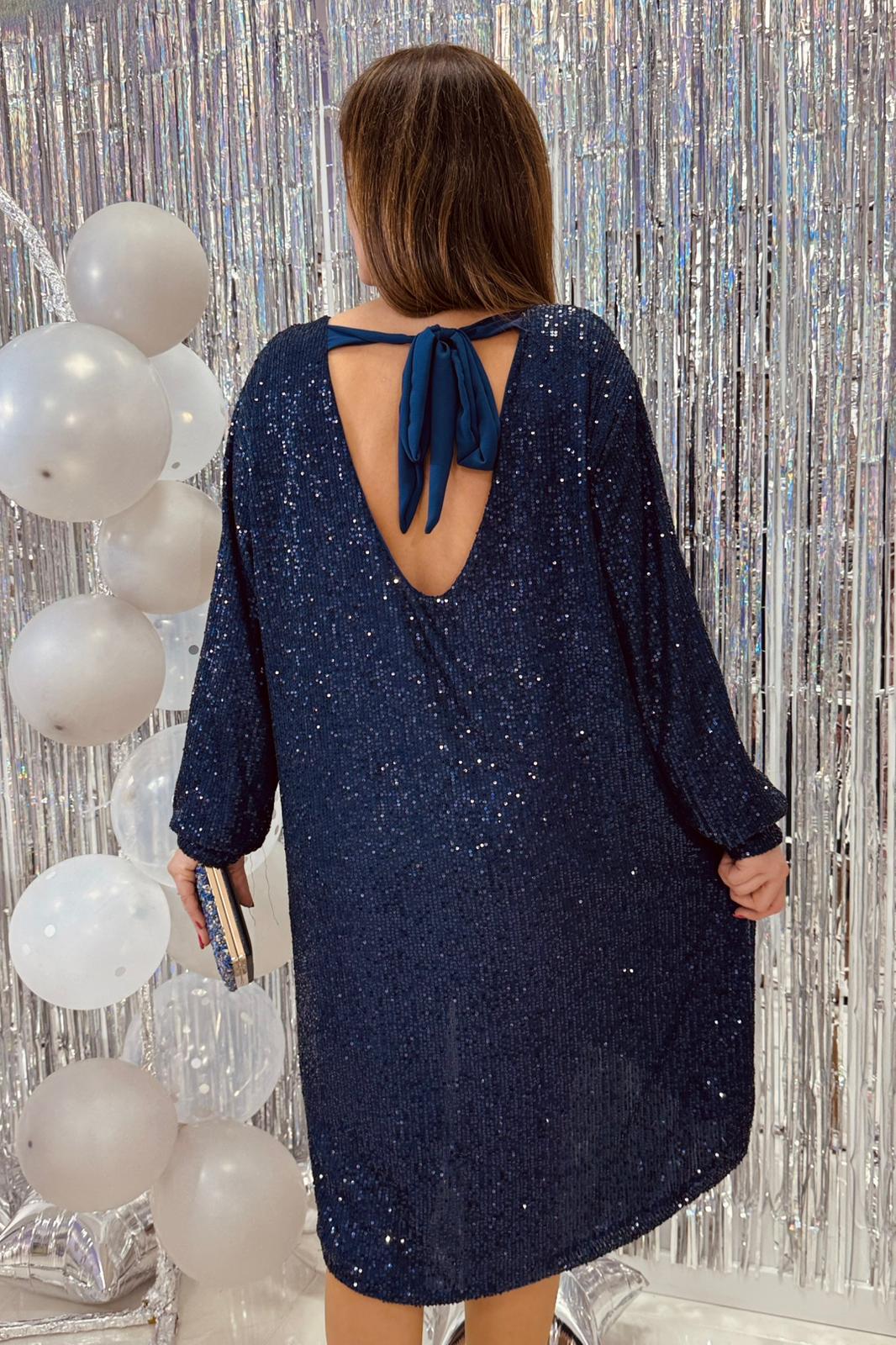 Vestido Meili c/ Laço Lantejoula Vestido Meili c/ Laço Lantejoula