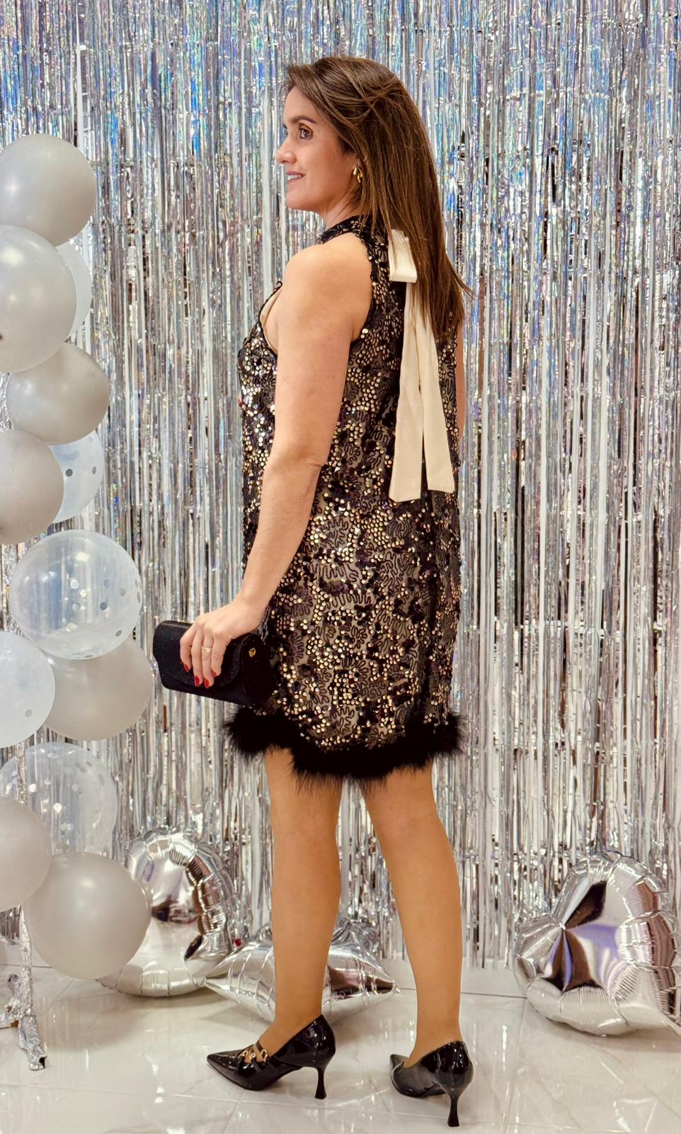 Vestido Lince c/ Penas Vestido Lince c/ Penas