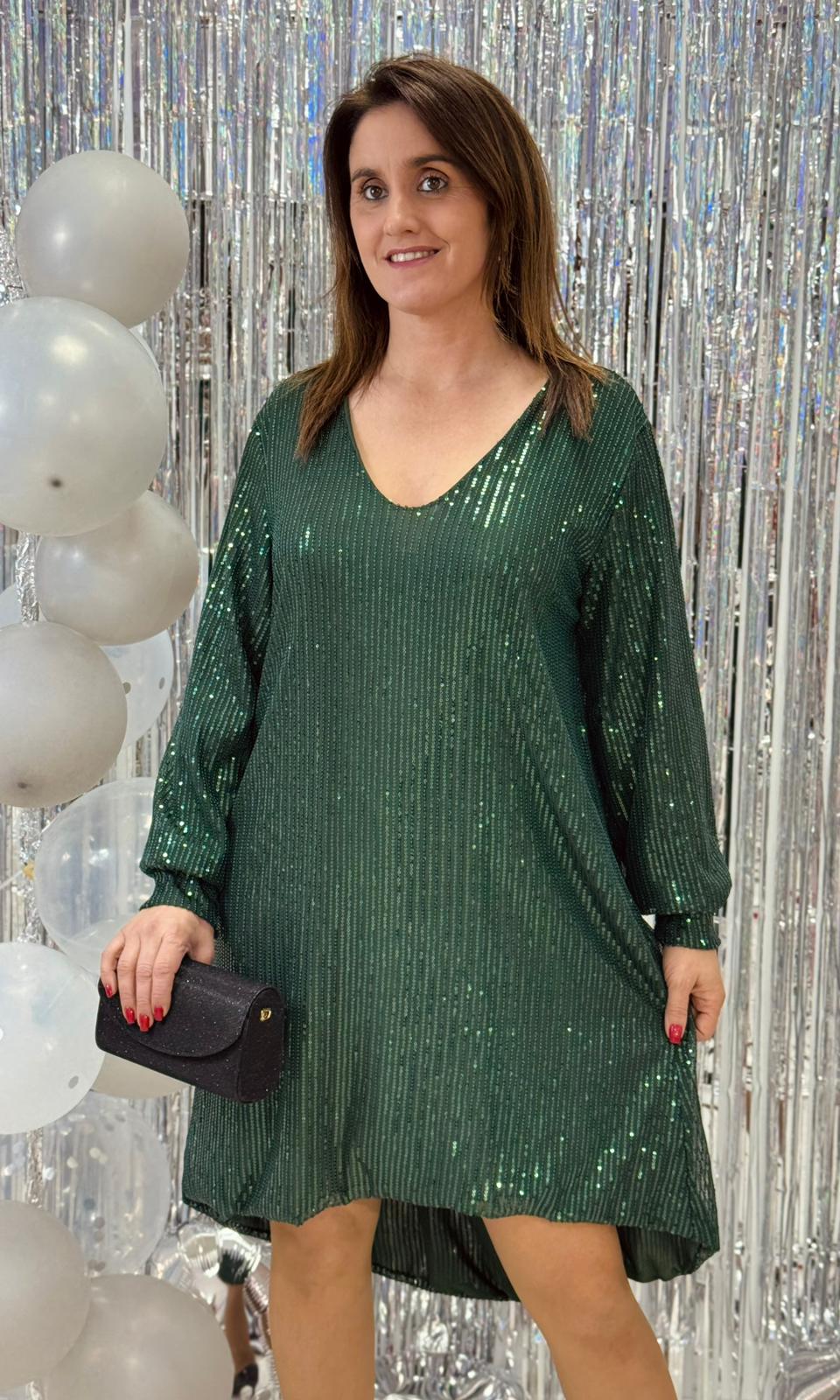 Vestido Meili c/ Laço Lantejoula Vestido Meili c/ Laço Lantejoula