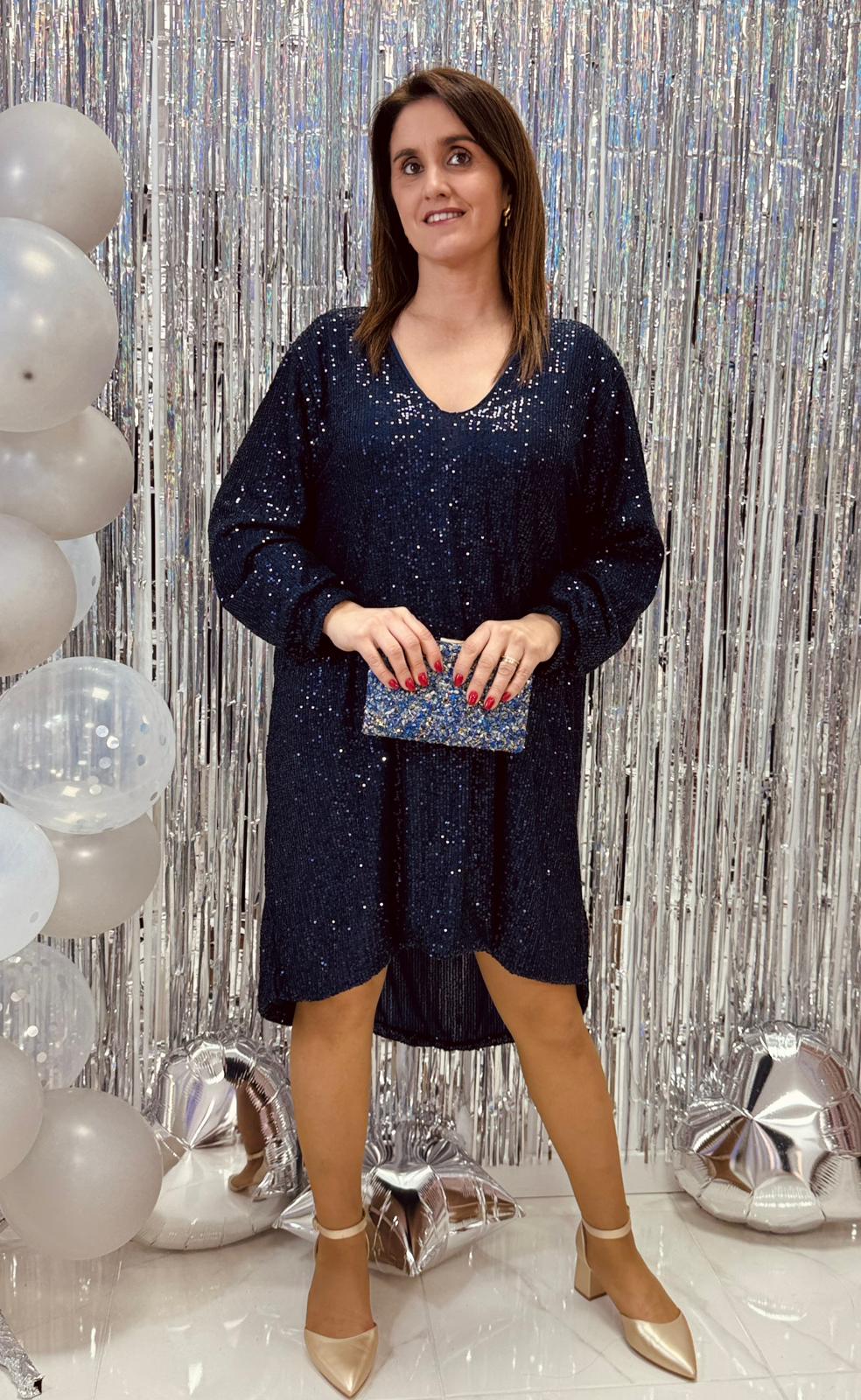 Vestido Meili c/ Laço Lantejoula Vestido Meili c/ Laço Lantejoula