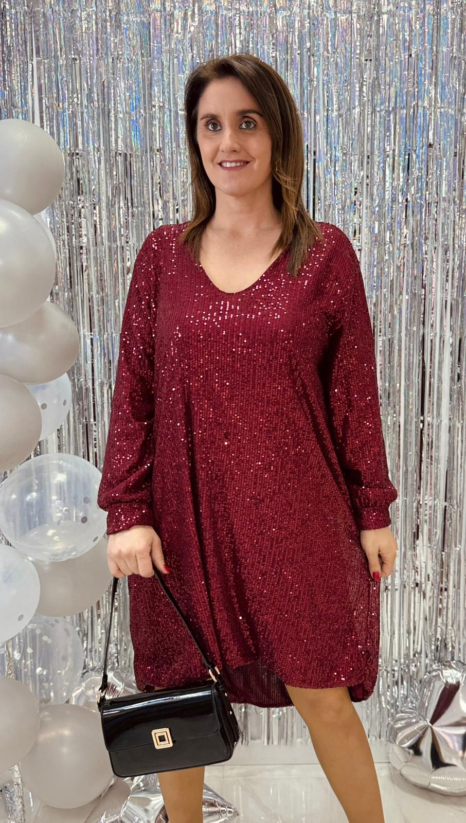 Vestido Meili c/ Laço Lantejoula Vestido Meili c/ Laço Lantejoula