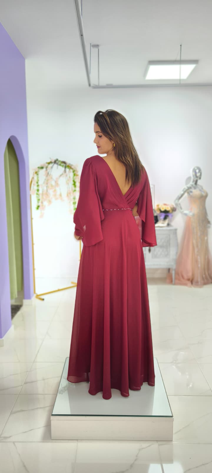 Vestido Leonor c/ Capa Plus Size Vestido Leonor c/ Capa Plus Size