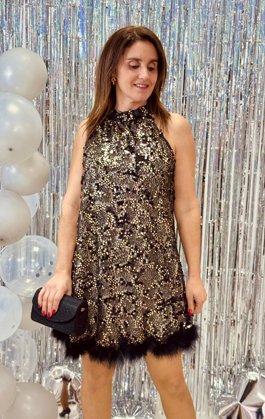 Vestido Lince c/ Penas Vestido Lince c/ Penas