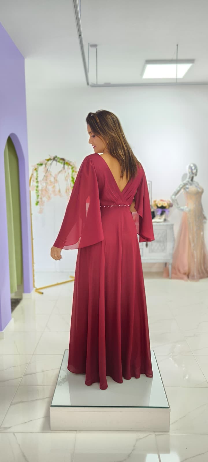 Vestido Leonor c/ Capa Plus Size Vestido Leonor c/ Capa Plus Size