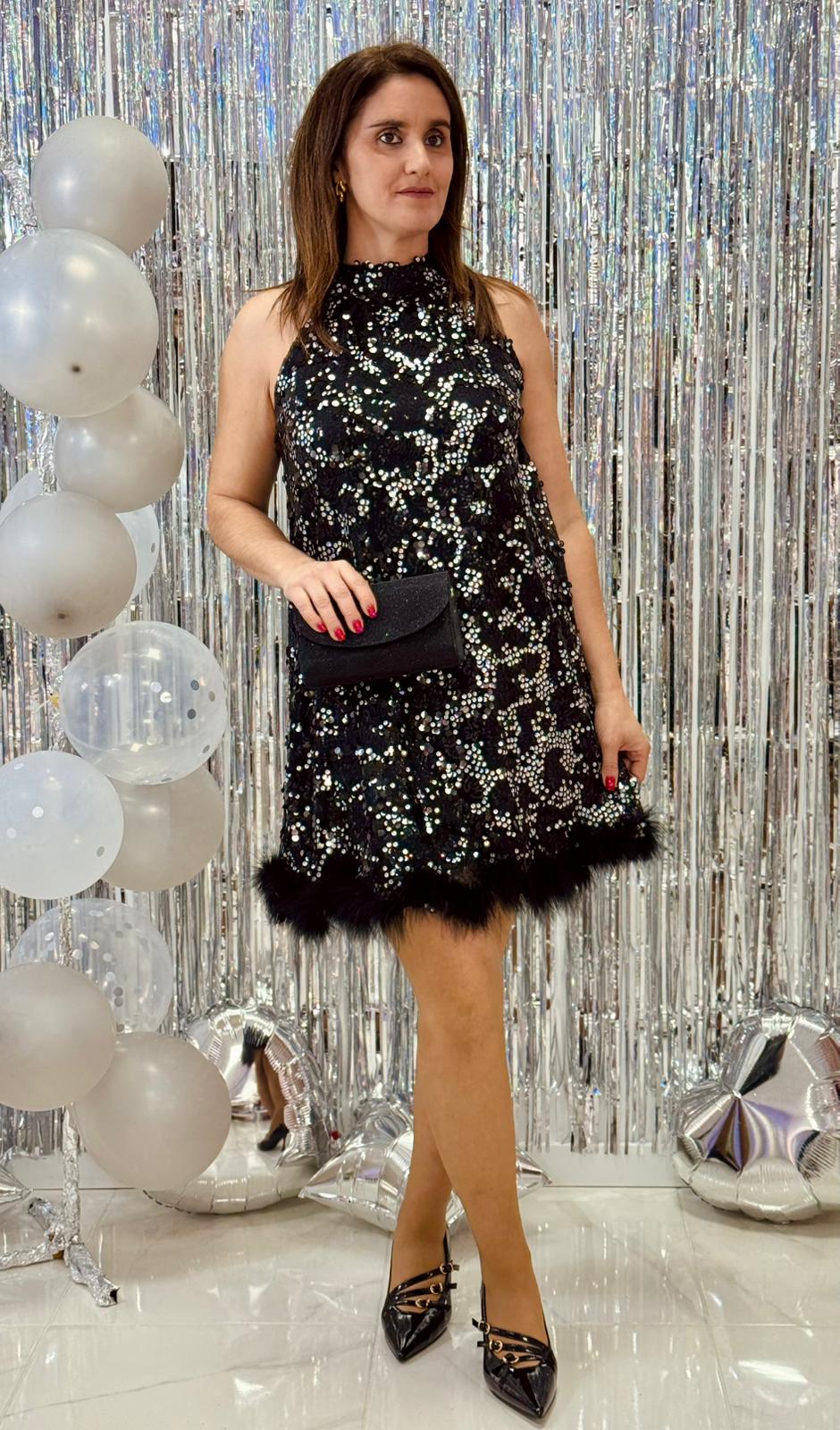 Vestido Lince c/ Penas Vestido Lince c/ Penas