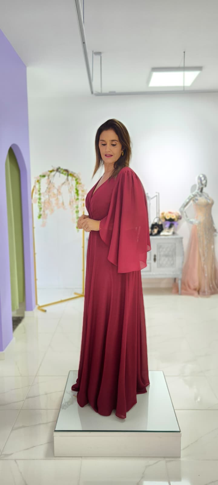 Vestido Leonor c/ Capa Plus Size Vestido Leonor c/ Capa Plus Size