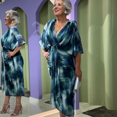 Vestido Emma Midi Multicor