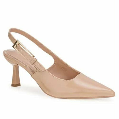 Sapato Slingback Verniz