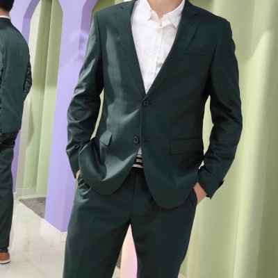 Fato Gilgavin Verde Escuro Ponteado