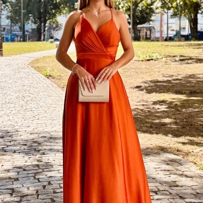 Vestido Aurora Terracota