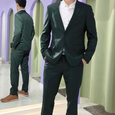 Fato Gilgavin Verde Escuro Ponteado