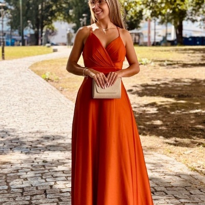 Vestido Aurora Terracota