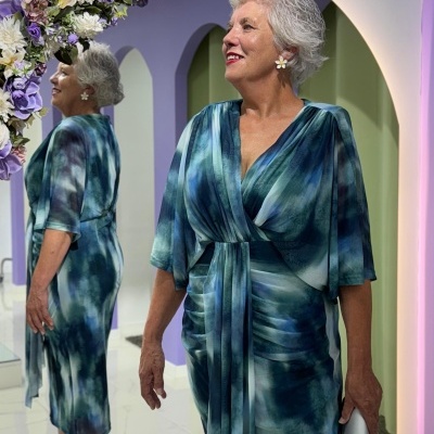 Vestido Emma Midi Multicor