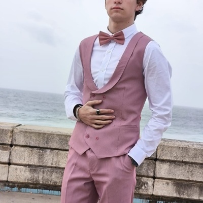 Colete Rosa Ponteado