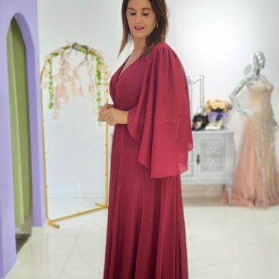 Vestido Leonor c/ Capa Plus Size Vestido Leonor c/ Capa Plus Size