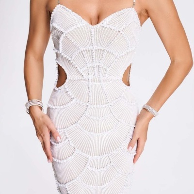 Vestido Midi Teresa c/ Pérolas Vestido Midi Teresa c/ Pérolas