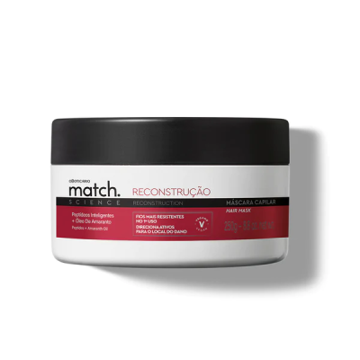 4851 MÁSCARA CAPILAR MATCH SCIENCE RECONSTRUÇÃO, 250G