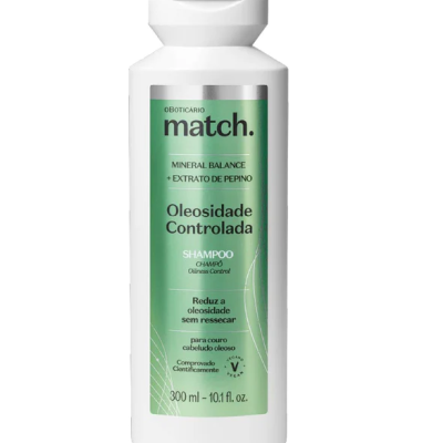 83697 SHAMPOO MATCH OLEOSIDADE CONTROLADA, 300ML