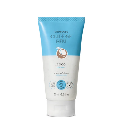 53684 Creme Esfoliante Corporal Cuide-se Bem Feira Coco, 150ml
