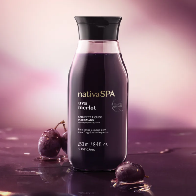 58985 Sabonete Líquido Perfumado Nativa Spa Uva Merlot, 250ml