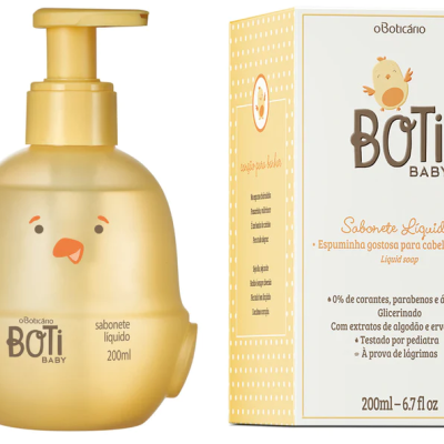 63158 SABONETE LÍQUIDO DE GLICERINA BOTI BABY, 200ML