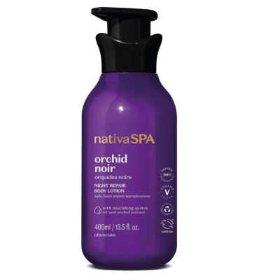 62905 LOÇÃO CORPORAL NATIVA SPA ORQUÍDEA NOIRE, 400ML