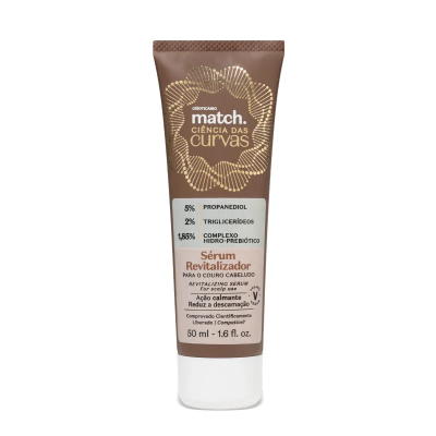 53543 Sérum Revitalizador Couro Cabeludo Match Ciência das Curvas, 50ml