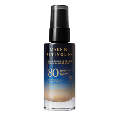 62748 Make B Base Líquida Retinol FPS50+ Cor30, 30ml