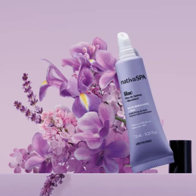 54816 Balm Hidratante Labial Nativa Spa Lilac, 7,5ml - Edição Limitada
