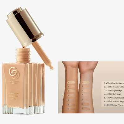 43245 Base Eternal Glow com FPS 25 Giordani Gold Cor Light Beige Neutral