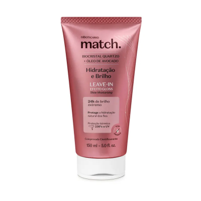 82899 Leave-In Efeito Gloss Match Hidratação e Brilho 150ml