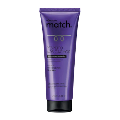 4839 SHAMPOO MATCH RESPEITO AOS CACHOS, 250ML
