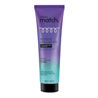 47914 CREME MODELADOR MATCH RESPEITO AOS CACHOS, 290ML