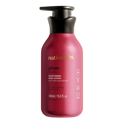 62580 LOÇÃO HIDRATANTE NATIVA SPA AMEIXA, 400ML