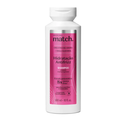 82700 SHAMPOO MATCH HIDRATAÇÃO ANTIFRIZZ, 300ML