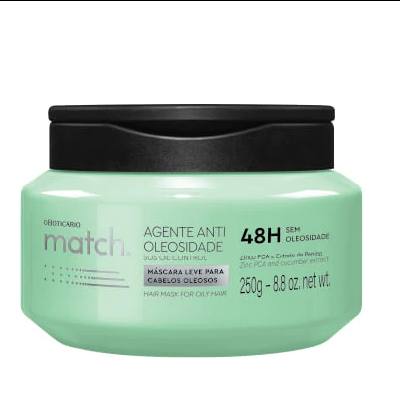 7285 MÁSCARA CAPILAR LEVE MATCH AGENTE ANTIOLEOSIDADE, 250G
