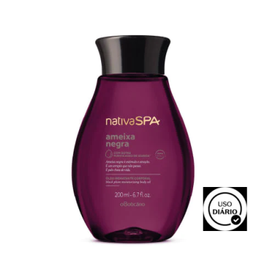60687 ÓLEO HIDRATANTE NATIVA SPA AMEIXA NEGRA, 200ML