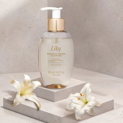 48513 SABONETE LÍQUIDO ACETINADO LILY, 250ML