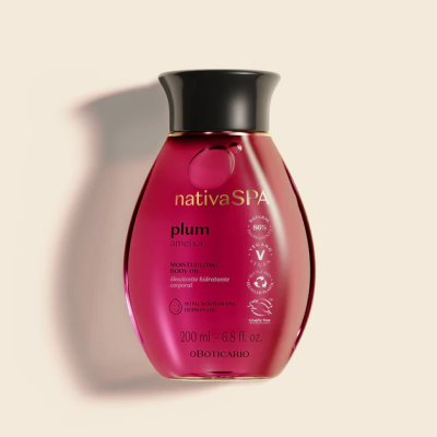 60688 ÓLEO HIDRATANTE NATIVA SPA AMEIXA, 200ML