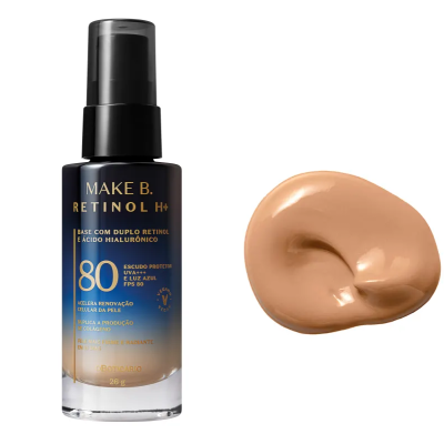 62748 Make B Base Líquida Retinol FPS50+ Cor30, 30ml