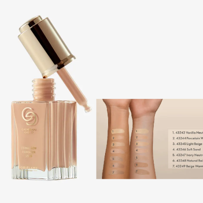 43246 Base Eternal Glow com FPS 25 Giordani Gold Cor Soft Sand