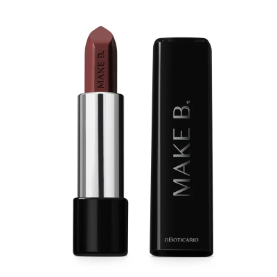 81602 Batom Cremoso com Ácido Poliglutâmico Make B.  Revolution Brown, 3,6g