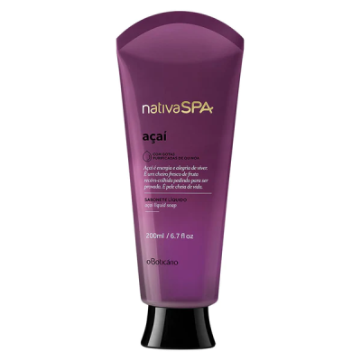 63080 SABONETE LÍQUIDO NATIVA SPA AÇAÍ, 200ML